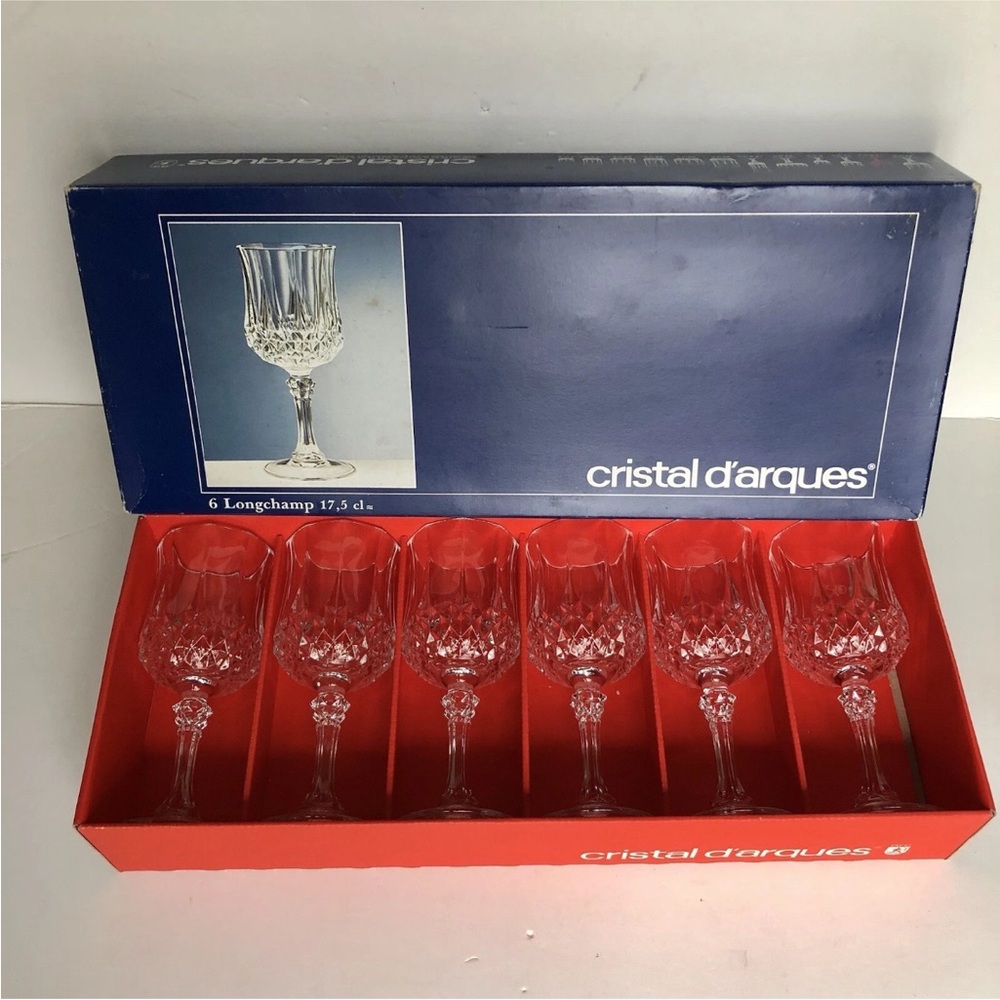 Longchamp Crystal Wine Glasses - Clear (Set of 6)